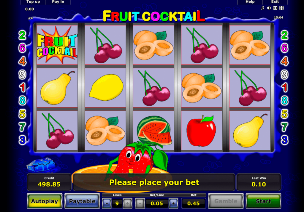 Характеристики игрового автомата Fruit Cocktail